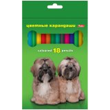 Карандаши цветные "Любимцы" 18 цветов