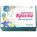 Краски акриловые ArtSpace 6 цветов, перламутр, 20 мл