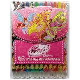 Карандаши восковые "Winx" 12 цветов выкручивающиеся