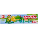 Акварель "ZOO" 06 цветов, с кистью, картон