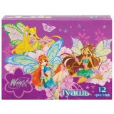 Гуашь "Winx" 12 цветов, 20мл, картон уп