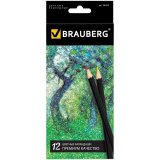 Карандаши цветные Brauberg  "Artist line", 12 цветов