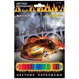 Карандаши цветные Brauberg  "InstaRaСing", 18 цветов