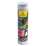 Карандаши цветные ADEL "Colour", 24 цветов, черное дерево, алюминиевый тубус