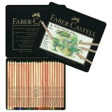 Карандаши пастельные Faber-Castell "Pitt", 24 цвета, металлическая коробка