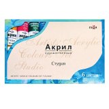 Набор акриловых красок Гамма "Студия", 6 цветов, туба 18 мл