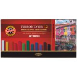 Пастель сухая Koh-I-Noor "Toison d'or", 12 цветов, квадратное сечение
