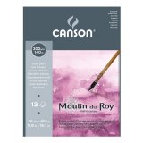 Альбом для акварели Canson Moulin du Roy 300г/м.кв 30x40см 12л Сатин