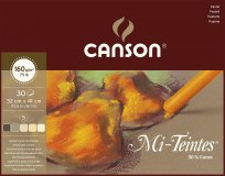 Альбом для пастели Canson Mi-Teintes 5 "коричневых" цветов 160г/м.кв 32x41см 30л