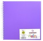 Блокнот для зарисовок Canson Notes 120г/м.кв 18.5x18.5см 50л  фиолетовый