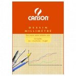 Бумага миллиметровая Canson 90г/м.кв 21x29.7см Оранжевая