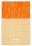 Бумага миллиметровая Canson 90г/м.кв 29.7x42см Оранжевая