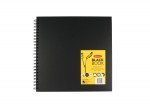 Блокнот Derwent для зарисовок Black Book 200г/кв.м 30x30см 40л