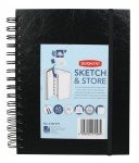 Блокнот Derwent для зарисовок Sketch&Store 165г/кв.м 14.8x21см 56л