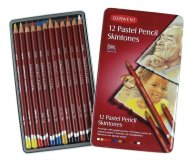 Набор пастельных карандашей Derwent Pastel 12 цветов оттенки кожи в металлической упаковке
