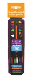 Набор цветных карандашей Derwent Academy Flip 6 цветов в пластиковой упаковке