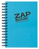 Блокнот Clairefontaine ZAP BOOK (Спираль, А6, 160л, 80г) Голубой, Малиновый, Лиловый, Оранжевый