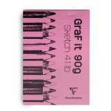 Блокнот Clairefontaine GRAFT IT Dot grid (Склейка, перфорация, для сухих техник, А5, 90г, 80л)